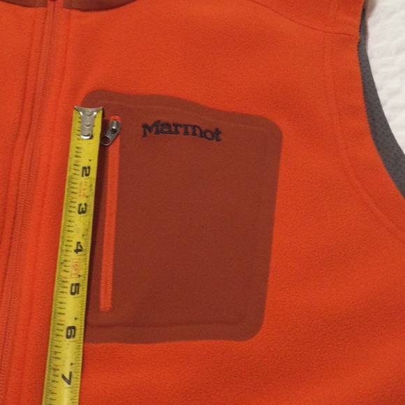 EUC Mens XL Marmot Polartec Orange Vest - Picture 7 of 13